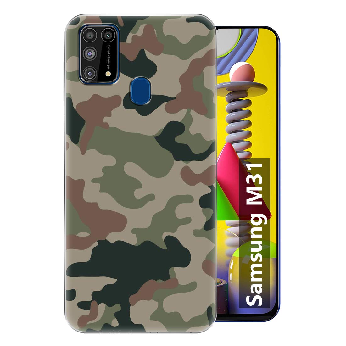Fashionury Back Cover for Samsung Galaxy M31 (SiliconeMultiColoured