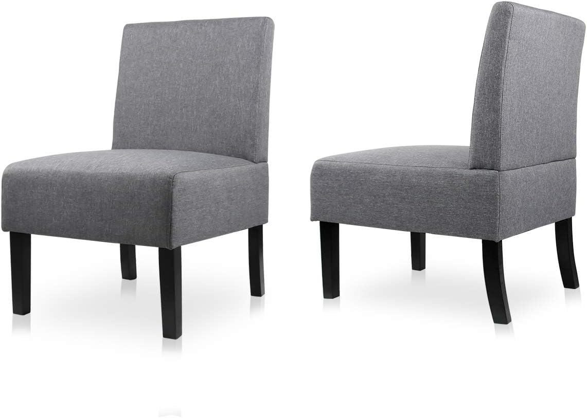 AODAILIHB Armless Accent Chair Modern Fabric Printing Leisure Chair Single Sofa Deco Living Room Bedroom Office Armless Chair