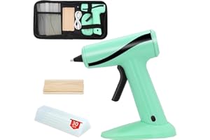 ZOSIMP Glue Gun Cordless Rechargeable with 30 Glue Sticks, Hot Glue Gun and Sticks Set Fast Preheating Hot Melt for School Crafts DIY Arts and Quick Home Repairs