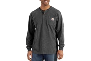 Carhartt Men's Loose Fit Heavyweight Long-Sleeve Pocket Henley T-Shirt