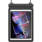 AICase Universal iPad Waterproof, Dry Bag Pouch for iPad Pro 12.9 5th/4th/3rd Gen iPad Pro 11/10.5/9.7, New iPad 9.7, iPad Pro 9.7, iPad Air 4/Air 3/Air 2, Galaxy Tab S7 Tablets up to 12.9 Inch