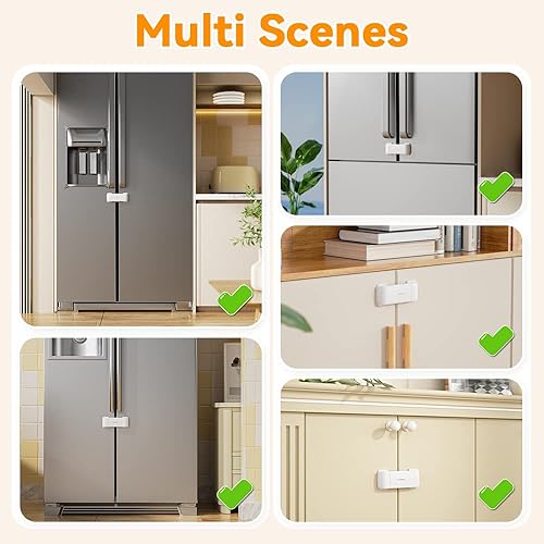 EUDEMON Updated French Fridge Lock French Door Refrigerator