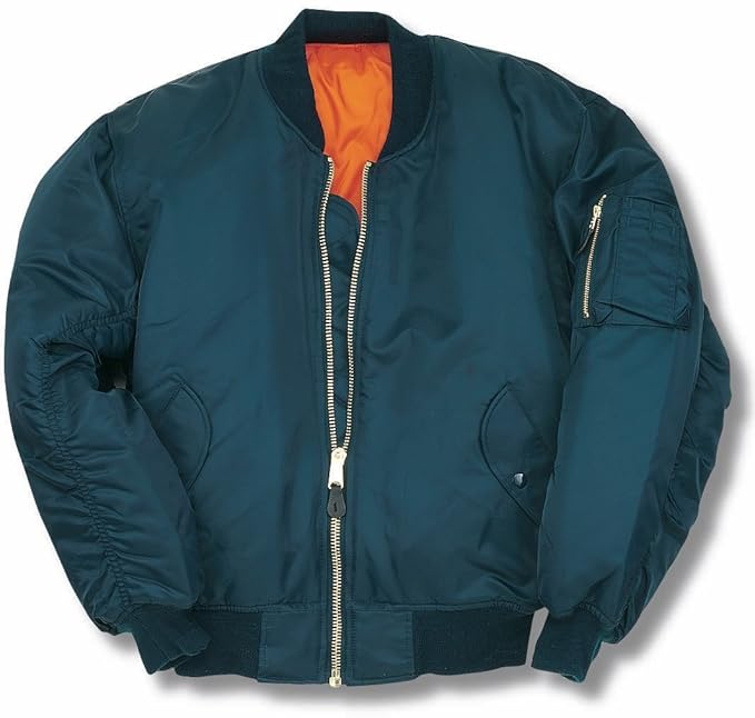 armyandoutdoors, MA1 Bomberjacke mit schwerem Messing-Reißverschluss