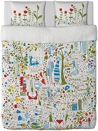 Amazon Eivor Leva 掛け布団カバー 枕カバー マルチカラー ダブル イケア Ikea 寝具カバー シーツ オンライン通販