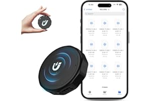 Mulukusion Magnetic Voice Recorder -64GB (2400 Hour) Voice Activated Recorder with DSP4.0 Intelligent Noise Reduction, OTG-En