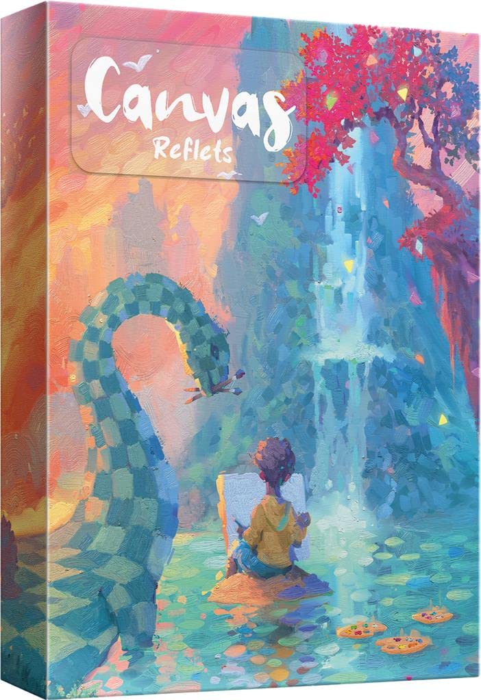 Novalis Canvas – Reflets – French Version Board Game, Artistic Strategy, Mirror Cards, All Audiences