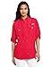 Columbia Women's Bahama Long Sleeve Shirt, X-Small, Bright Rose