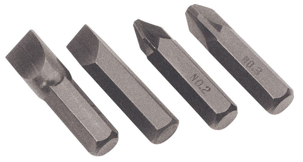 Draper 12542 Impact Screwdriver Bit Set, 4 Pcs