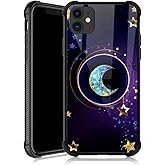 ZHEGAILIAN Compatible with iPhone 11 Case,Non-Slip Soft TPU Bumper Four Corner Reinforced Shockproof Protective Case Compatible with iPhone 11 6.1 inch for Women-Moon Star Mandala