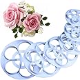 KALAIEN Rose Flower Cutters Set Gumpaste Flowers Modelling Tools for Cake Decorating Cookie Mold Sugarcraft Plunger Cutter Mold Set of 6