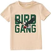 CM C&M WODRO Boy Girl Game Day Football T-Shirt Bird Graphic Tee Shirt Short Sleeve Kids Funny Sports Team Fans Tops Outfit