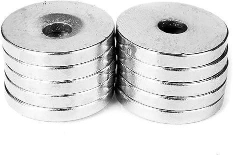 Amazon Co Jp ネオジム磁石 3ミリメートル穴皿ラウンドリング磁石が 10pcsのx3mmネオジムネオジム磁石 ホーム キッチン
