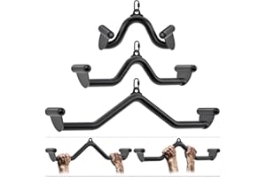 SELEWARE Multifunction-Grip LAT Pull Down Bars W/Heavy Duty Steel Tubing Structure Home Gym Workout Attachments Triceps Press