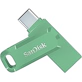 SanDisk 128GB Ultra Dual Drive Go USB Type-C Flash Drive - Up to 400MB/s, Absinthe Green - SDDDC3-128G-G46AG