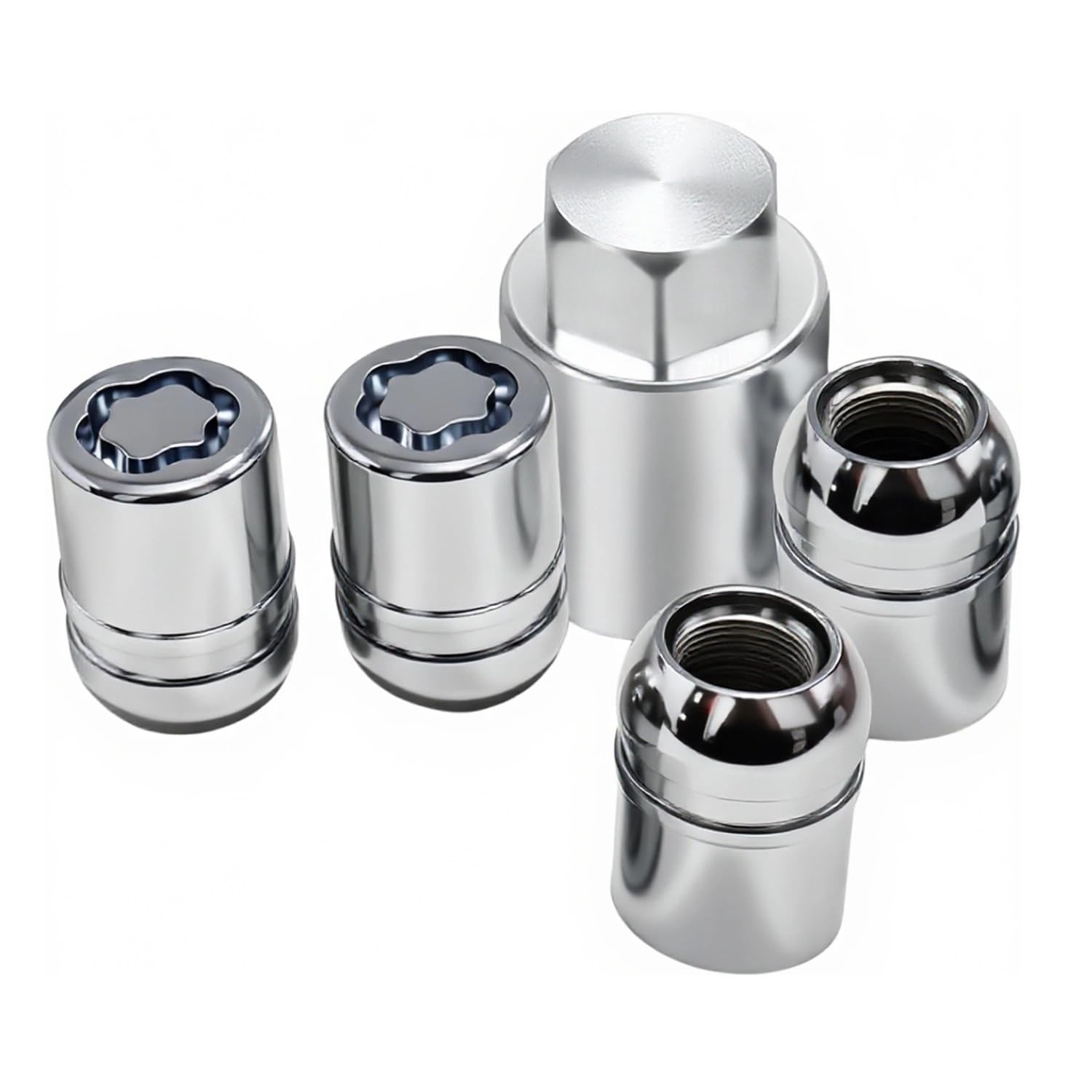 Photo 1 of 08W42-SNA-101 MWheel Locks Lug Nuts Kit - 4-Piece Alloy Anti-Theft Locking Set Compatible with Honda Accord? 2008-2025 / CR-V 2006-2022 / Civic 2006-2025 / HR-V 2016-2022 M12 x 1.5