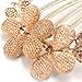 Charm Fashion Lady Girl Flower Pattern Alloy Rhinestone Barrette Hair Clip Comb Champagne