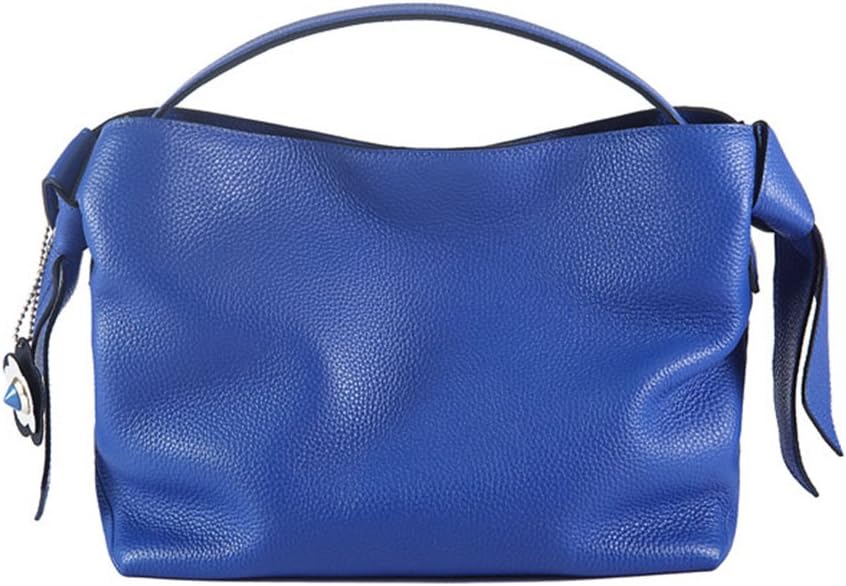 Women Leather Bucket Bags, Genuine Leather Top Handle Shoulder Bags Tote Purse Crossbody Bags Lichee Pattern