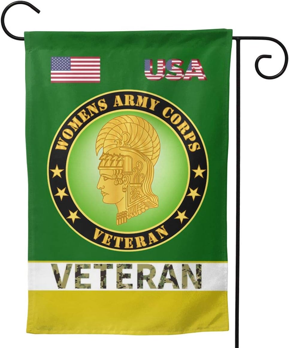 U.S. Womens Army Corps Veteran US Military Veteran Flag Home Flag Garden Flag 12" x
