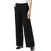 Gloria Vanderbilt Womens Pull on Wide Leg High Rise Ponte Trouser Pant Standard