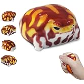 Taba Squishy Desert Rain Frog, Cute Animals Toys for Kids &amp; Adults, Kawaii Stress Relief Fidget Sensory Toys, Soft Silicone Squeeze Gifts for Children, Teens, and Adults