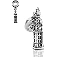 EvesErose Silver Big Ben Tower London Sterling Charm Fits Pandora & Similar Bracelets