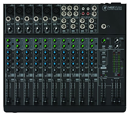 Mackie 1402VLZ4, 14-channel Compact Mixer with High Quality Onyx Preamps