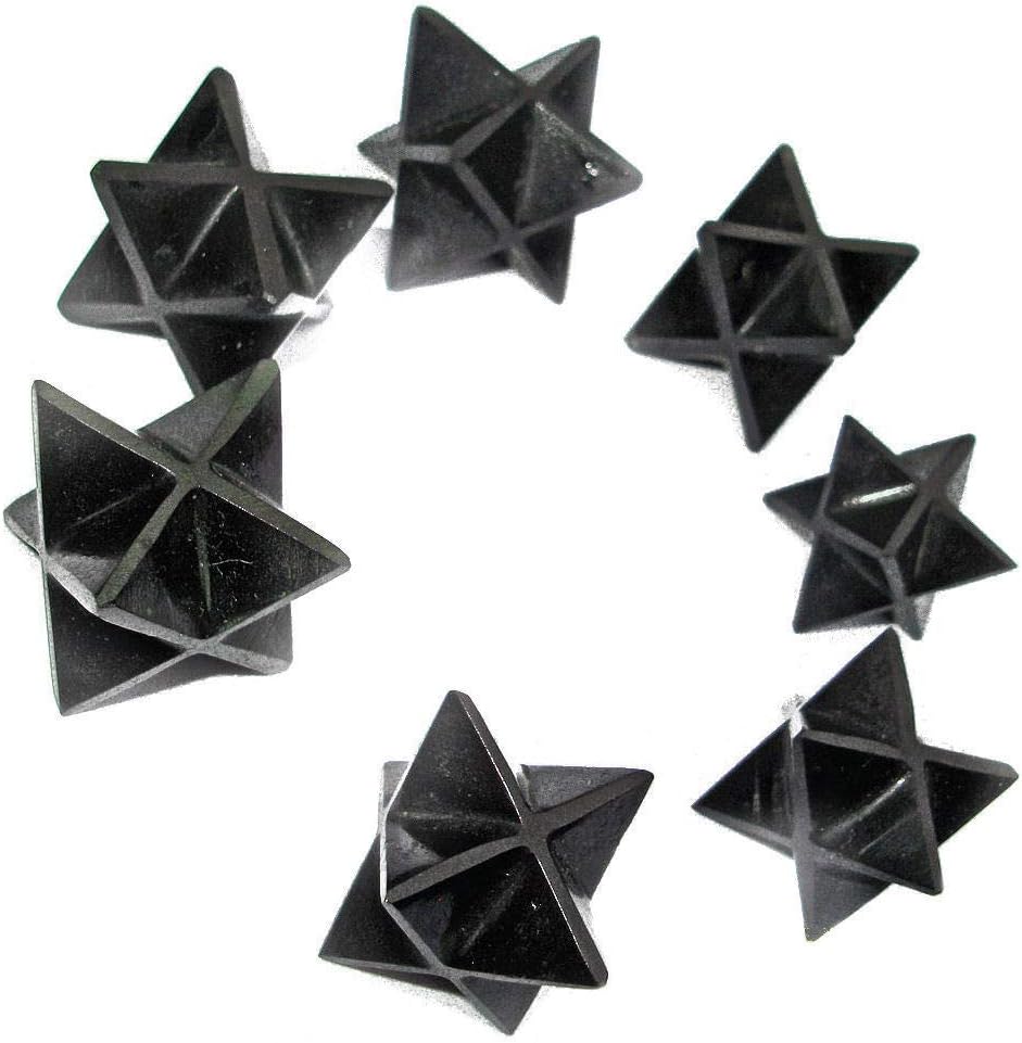 Green Cross Toad Nuummite Crystal Merkaba Star Energy Concentrator for Crystal Healing 15-20mm