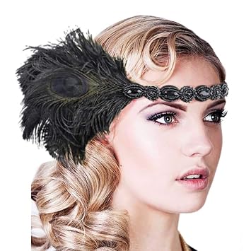 Amazon Com Women S 1920s Flapper Headbands Great Gatsby