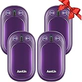 AI Hand Warmers Rechargeable, AaoLin 2 Pack Electric Hand Warmers Reusable, 12Hrs Long Heating, Portable Pocket Handwarmer Great Gift for Outdoors, Camping, Golf, Hunting Gear