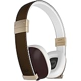 Polk Audio Hinge Headphones - Brown/Gold - with 3 button remote and in-linemicrophone