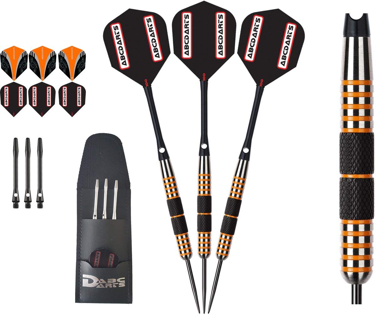 ABC Darts 19021030 Unisex Adult Darts - Black, Orange, Silver, 30