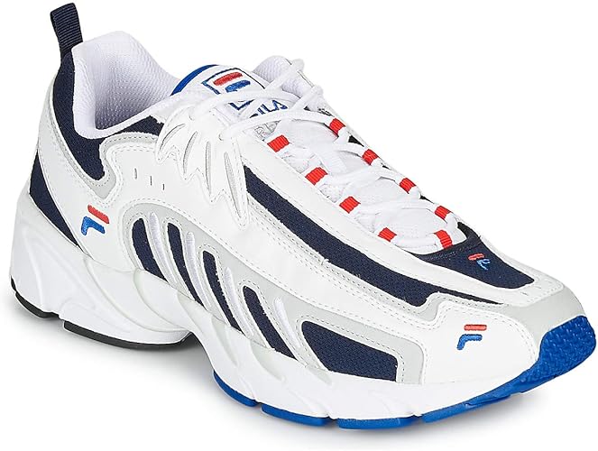 blue fila trainers