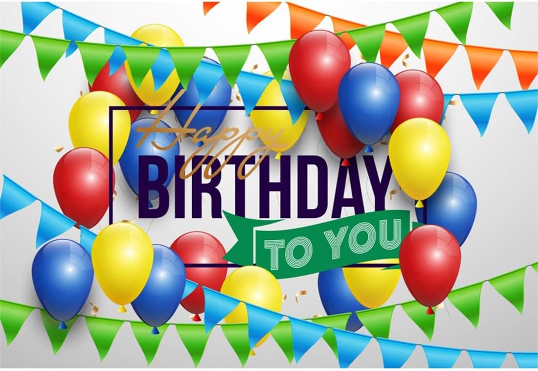 Yeele Birthday Background 6x4ft Photography Background Colorful Balloon 