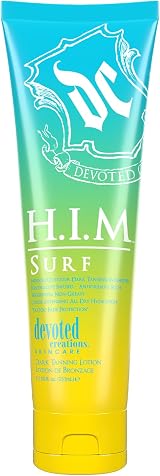 Devoted Creations HIM Surf Dark Tanning Intensifier Lotion 251ml Indoor Outdoor view 1