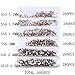 Nizi Jewelry Nail Rhinestones 1680pcs Rose Gold color Silver Foiled Mixed Sizes ss3 ss4 ss5 ss6 ss8 ss10 Nail Art Strass Stone Diy Craft Tiny Rhinestone Perfect for Nail art
