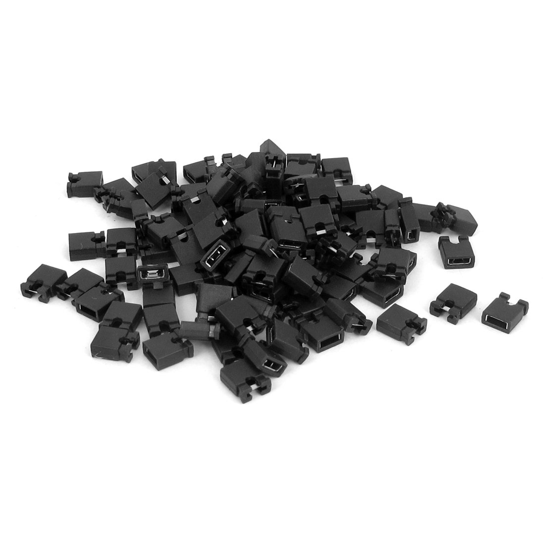 sourcing map 2.54mm Standard PCB Shunts Short Mini Micro Jumper Cap 180 Pcs