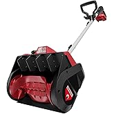 Brushless Snow Shovel Compatible with Milwaukee 18V Battery(Tool Only), 12” Cordless Snow Blower Electric Power Snow Thrower,