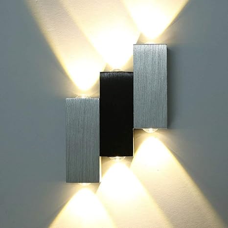 Led Wandleuchte Warmweiss 6w Up Down Effektlampe Innen Wandlampe