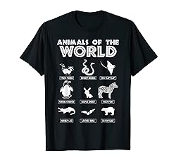 Animals Of The World T-Shirt, Funny Animal Tee