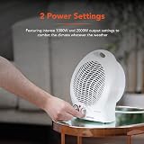 Warmlite Thermo Fan Heater 2000 W WL44002 with 2 Settings Overheat Protection view 4