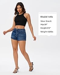 roswear Women's Casual Summer High Waisted Basic