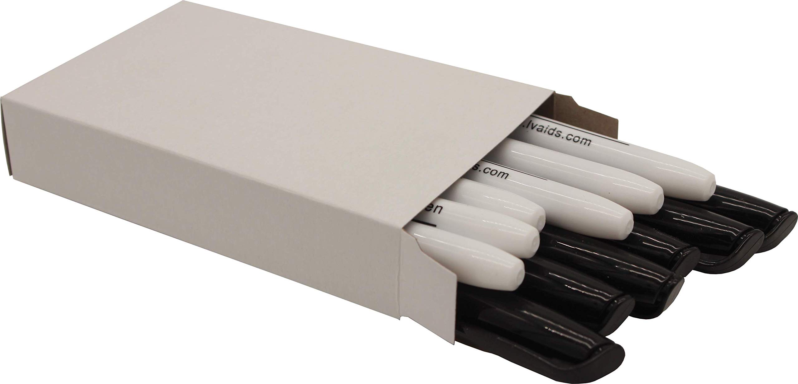 Hongdee 2020 Low Vision Pen for Seniors and Visually Impaired, 12 Count (Pack of 1), White, Black
