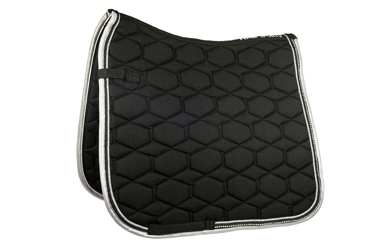 HKM Sports Equipment Crystal Fashion Saddle Cloth Black Pony Dressage