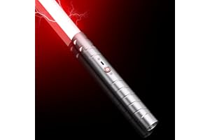JvmuSaber Lightsaber-Toy Fx-Saber Dueling-Force RGB-Sword - Type-C Rechargeable Metal Hilt Force Fx Dueling Light Saber 15 Colors Real Lightsaber for Adults Metal Hilt Three Sound Mode (Silver)