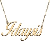 HUAN XUN Customized Custom Simple Any Name Necklace