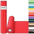 Vanhench 17.5"×963" (80 1/4FT) Mothers Day Gifts Wrapping Paper, Red Wrapping Paper Roll for Women Kids, Solid Color Art Kraft Craft Paper for Wedding, Birthday, Bouquet Flower Poster Bulletin Board