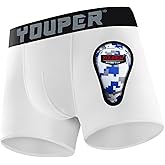 Youper Youth Elite Boxer Briefs w/Soft Athletic Cup, Boys Stretch Boxer Jock for Baseball & Football