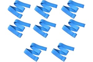 GLOBAL MEDICAL PRODUCTS Disposable Tourniquet 1" x 18" Latex-Free - Blue - Pack of 8 by Global Medical