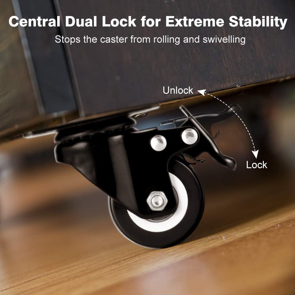 HAPFIY 4 Rollen für Möbel Schwerlastrollen rollen für Palettenmöbel