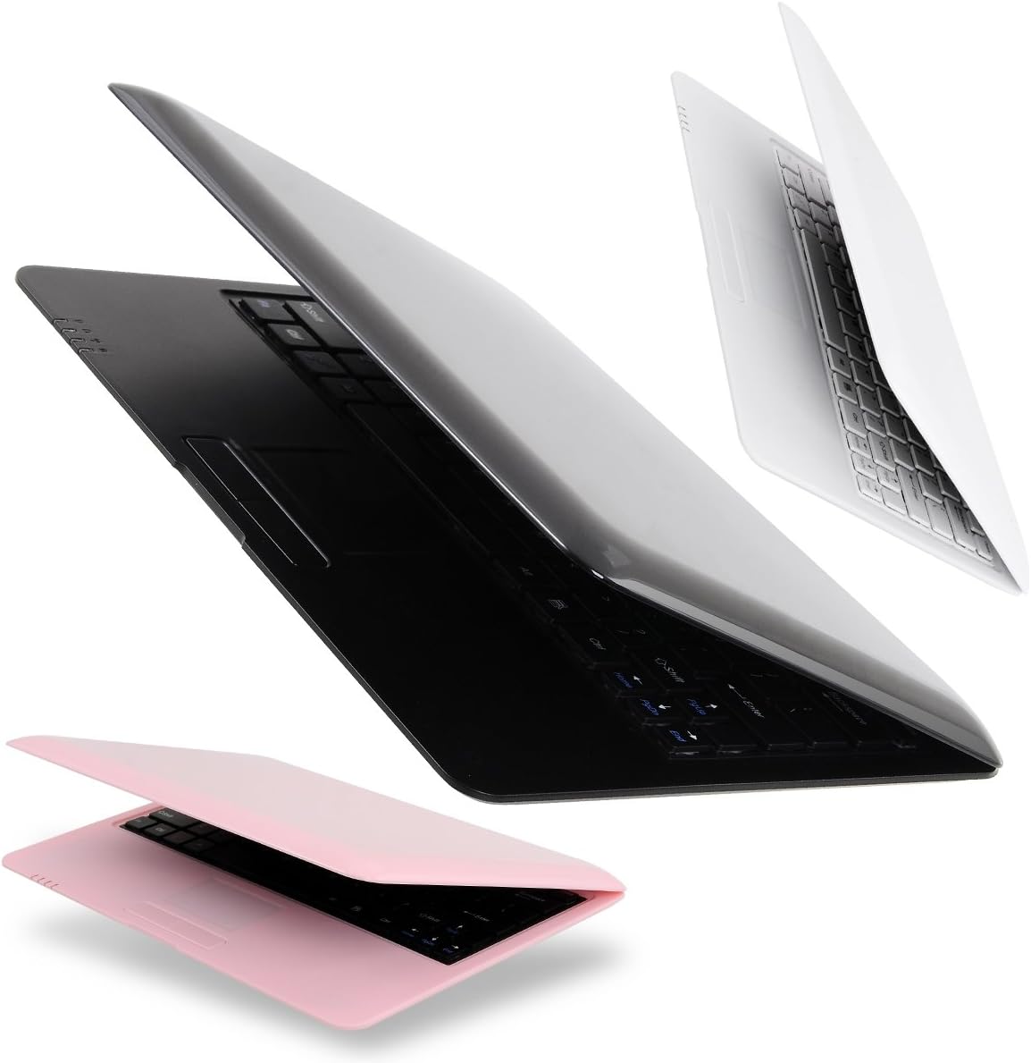 Grandorient 10 Inch Computer Laptop PC Android 4.4 Dual Core Notebook Netbook 4GB With Optical Mouse And Charger WIFI Built In Camera Netflix YouTube HDMI Port Flash Player (black)